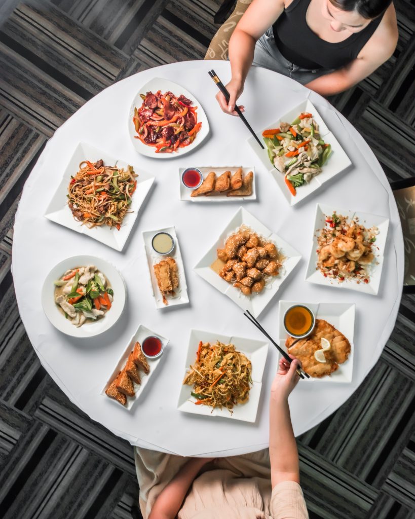 Food Menu Forks & Chopsticks Asian Restuarant